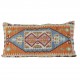 Coussin original décoratif en kilim orange 100x60 Sinope