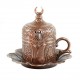 Service à thé oriental en métal couleur cuivre Odjak