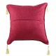 Coussin oriental de salon, style ethnique rouge bordeaux Lycia