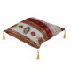 Coussin turc rouge et blanc Bythinia, décoration orientale