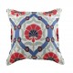 Coussin oriental original Durhumit bleu, blanc, vert et rouge