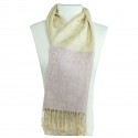 Écharpe pashmina beige ivoire Hayal