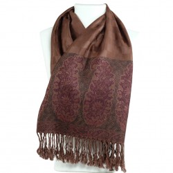 Echarpe pashmina Hayal marron mocca