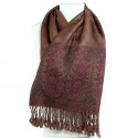 Echarpe pashmina Hayal marron mocca