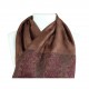 Echarpe pashmina Hayal marron mocca style bohème