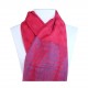 Foulard bohème rouge framboise Hayal, Pashmina turc