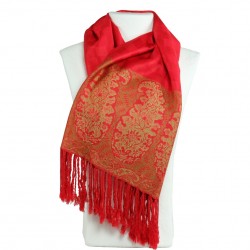 Étole pashmina rouge carmin Hayal