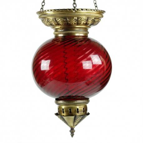 Lampe orientale rouge Nergal