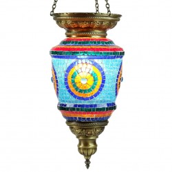 Lustre turc oriental en mosaïque Tiâmat, décoration orientale