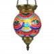 Lampe orientale en mosaïque multicolore Lamassu