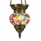 Lampe ethnique Faïs en mosaïque multicolore par KaravaneSerail