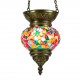 Lampe ethnique Faïs en mosaïque multicolore par KaravaneSerail