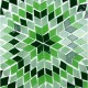 Plafonnier mosaïque vert Eshtan, décoration bohème