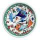 Vaisselle artisanale, petit bol décoré de poissons colorés Balik 12cm
