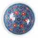 Bol en céramique orientale Seldjouk Rouge 12cm décor géométrique