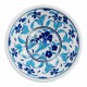 Vaisselle ethnique, Petit bol bleu fleuri Necla en porcelaine Iznik