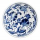 Vaisselle ethnique, Petit bol bleu fleuri Necla en porcelaine Iznik