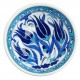 Vaisselle ethnique, Petit bol bleu fleuri Necla en porcelaine Iznik