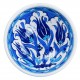 Vaisselle ethnique, Petit bol bleu fleuri Necla en porcelaine Iznik