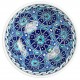Vaisselle orientale aux arabesques orientales, Bol bleu Seldjouk 16cm