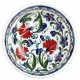 Bol ottoman Ceylan 16cm avec frise bleue et décor fleuri style Iznik