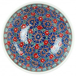 Bol Seldjouk rouge 20cm pour les amateurs de vaisselle marocaine