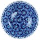 Vide poche décoratif bleu Seldjouk 25cm, bol au décor géométrique