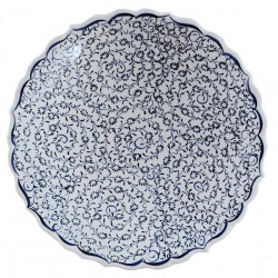 Assiette orientale ottomane Hava 18cm avec spirales (céramique de style Iznik Haliç)