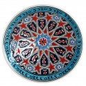 Assiette orientale Melis rouge et bleue 18cm