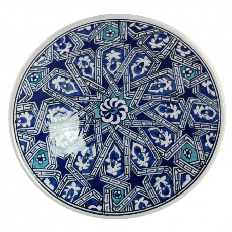 Vaisselle Orientale, Assiette Bleue Melis 18cm