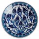 Assiette orientale ottomane Necla 18cm avec motifs fleuris (céramique de style Iznik, fabriquée à Kütahya en Turquie)