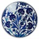 Assiette orientale ottomane Necla 18cm avec motifs fleuris (céramique de style Iznik, fabriquée à Kütahya en Turquie)