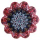Dessous de plat rouge Kuzey Rouge, céramique orientale turque décorée de motifs floraux