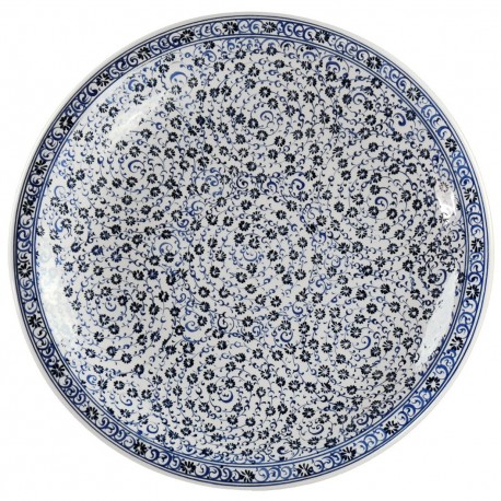 Plat oriental ottoman Hava 30cm avec spirales (style Iznik Haliç)