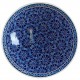 Plat bleu oriental Seldjouk Bleu 30cm en céramique décoré de motifs géométriques