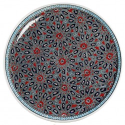 Grand plat oriental Melis rouge 40cm