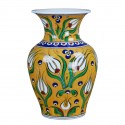 Vase artisanal jaune Derya 20cm