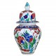Drageoir en céramique Ceylan 15cm, décor fleuri
