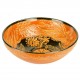 Bol original orange Dira Orange 20cm, en faïence orientale