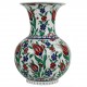 Vase bohème design ottoman Lalé en céramique artisanale d'Iznik