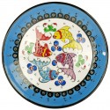 Assiette déco poisson bleue Kiraz bleue 18cm