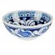 Vaisselle ethnique, Petit bol bleu fleuri Necla en porcelaine Iznik