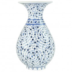 Vase déco Hava 25cm, décor spirales Iznik Haliç