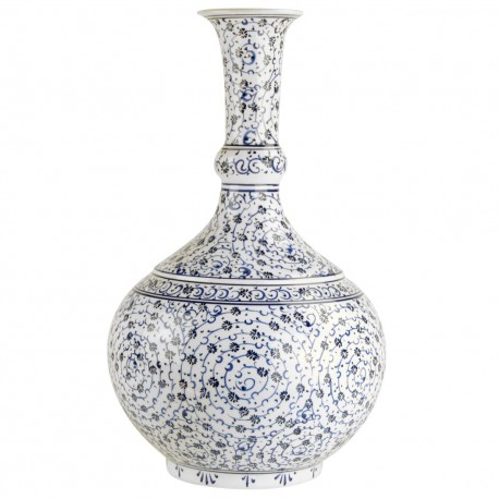 Soliflore en céramique d'Iznik Hava 30cm avec motifs spiralés orientaux