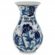 Petit vase oriental Necla 15cm décoré de motifs floraux bleus