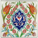 Carreau d'art Dilek 20x20 de style Iznik