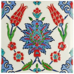 Carreau d'Iznik Lalé 20x20