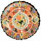 Assiette orientale multicolore Deniz, céramique turque avec motifs floraux