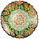 Assiette artisanale Selin verte 18cm