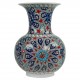 Vase oriental large Melis 30cm, décor géométrique